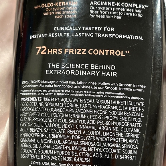 L'Oreal Paris Smooth Intense Polishing Shampoo 12.6 Oz ( ORIGINAL FORMULA) HTF - Picture 4 of 6